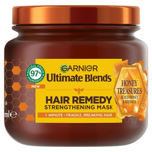 Garnier Ultimate Blends Honey Treasures Hair Mask - 340Ml