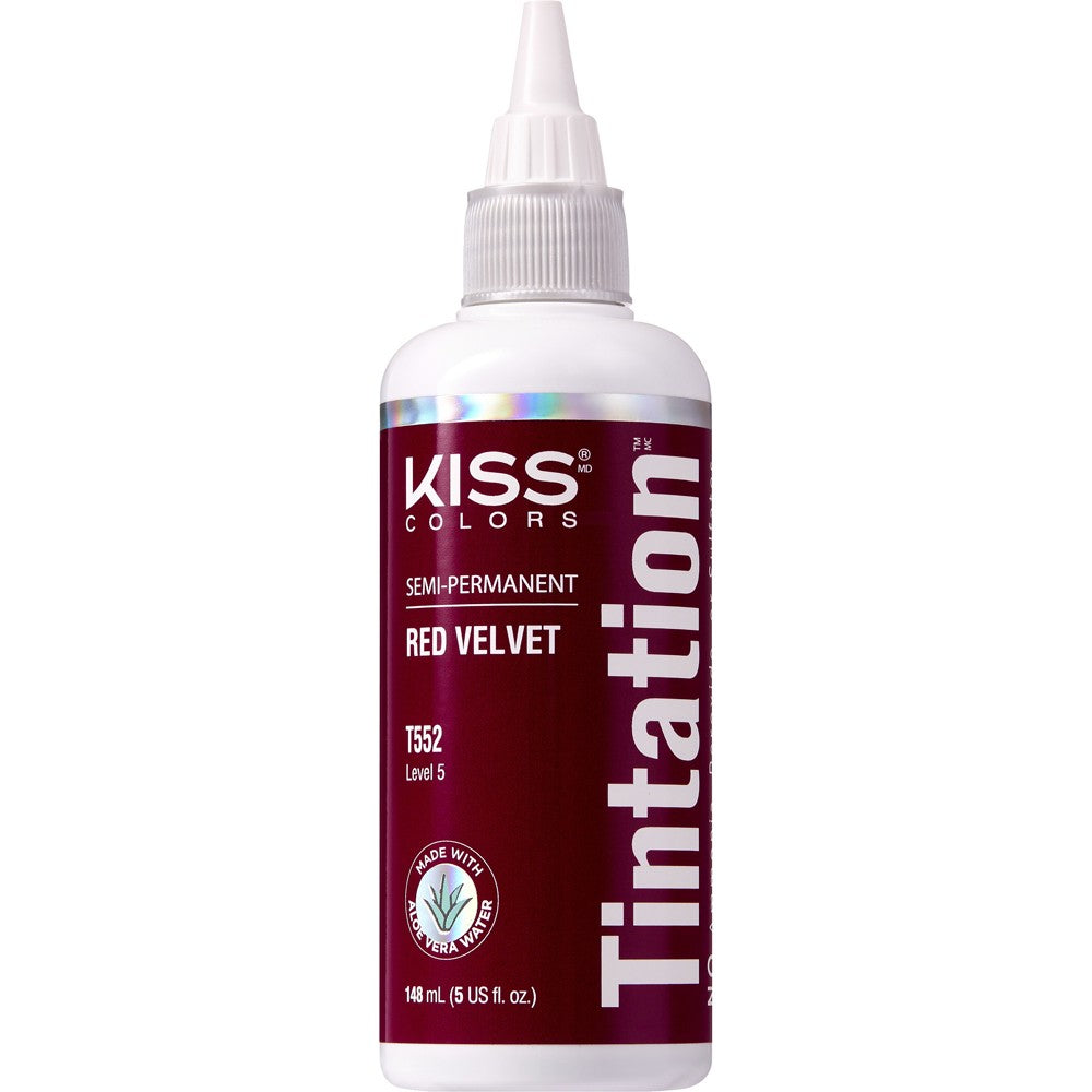 Kiss Colors Tintation Semi Permanent Hair Color With Aloe Vera Water -5Oz