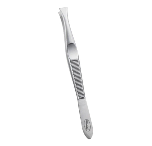 Fine Lines UK Tweezers, Slanted, 9cm 202-09