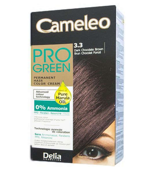Professional Delia Cameleo Pro Green Permanent Hair Color Dye 0% Ammonia
