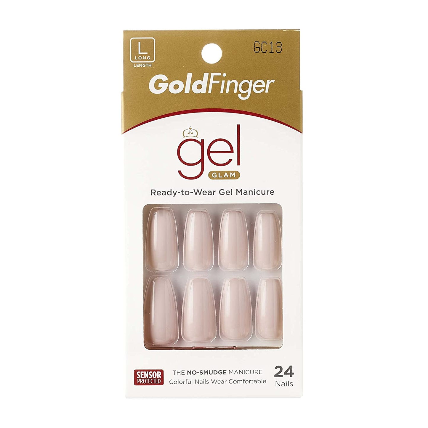 KISS GoldFinger Gel Glam Manicure Nails GC13