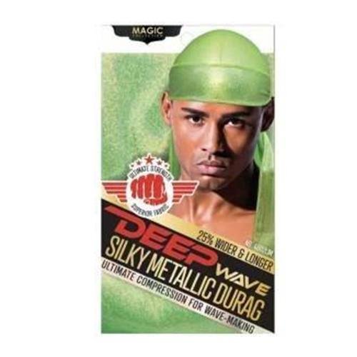 Magic Collection Deep Wave Silky Metallic Durag Reversible