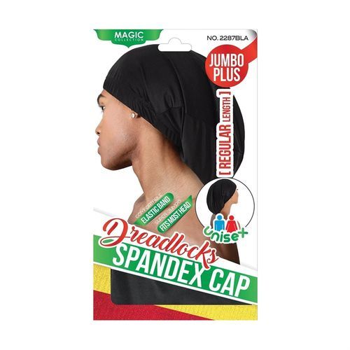 A Magic Collection Dreadlocks Spandex Cap - Jumbo Plus - Black