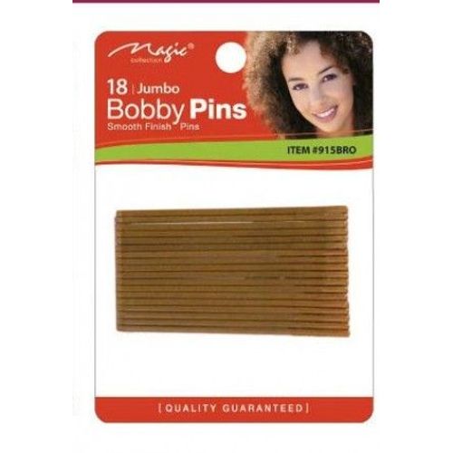Magic Collection 18 Jumbo Bobby Pins - 915BRO