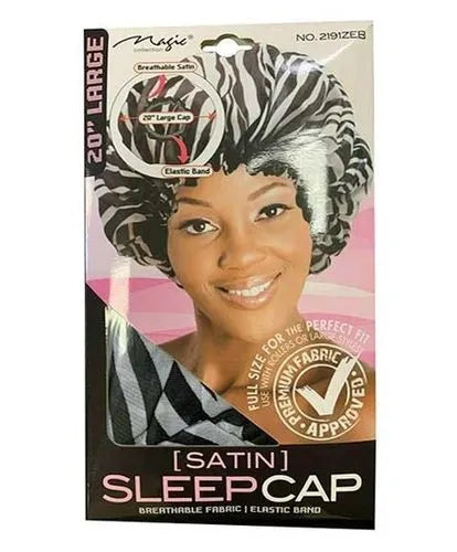 Magic Collection 20" Large Satin Sleep Cap - 2191zeb
