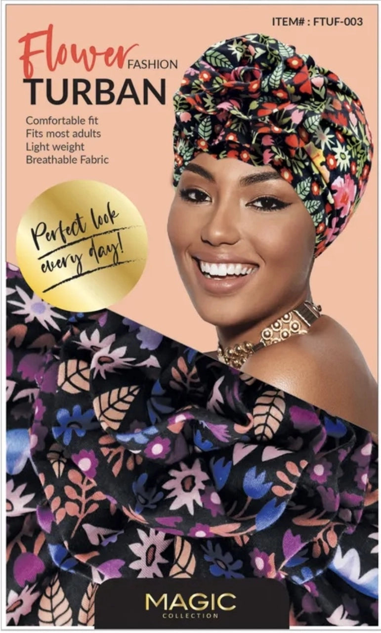 Magic Collection Fashion Turban - Flower