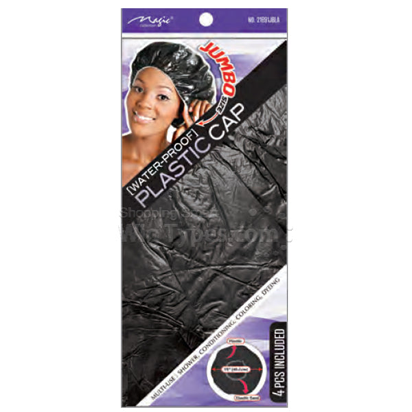 Magic Collection Jumbo Size WaterProof Plastic Cap 4pcs #2199AST