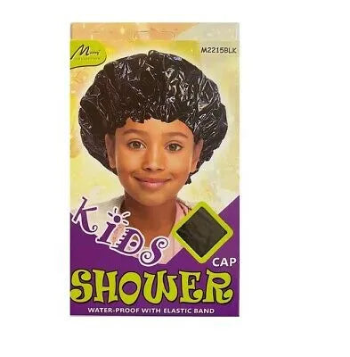 Murry Collection Kids Shower Cap Black - M2215Blk