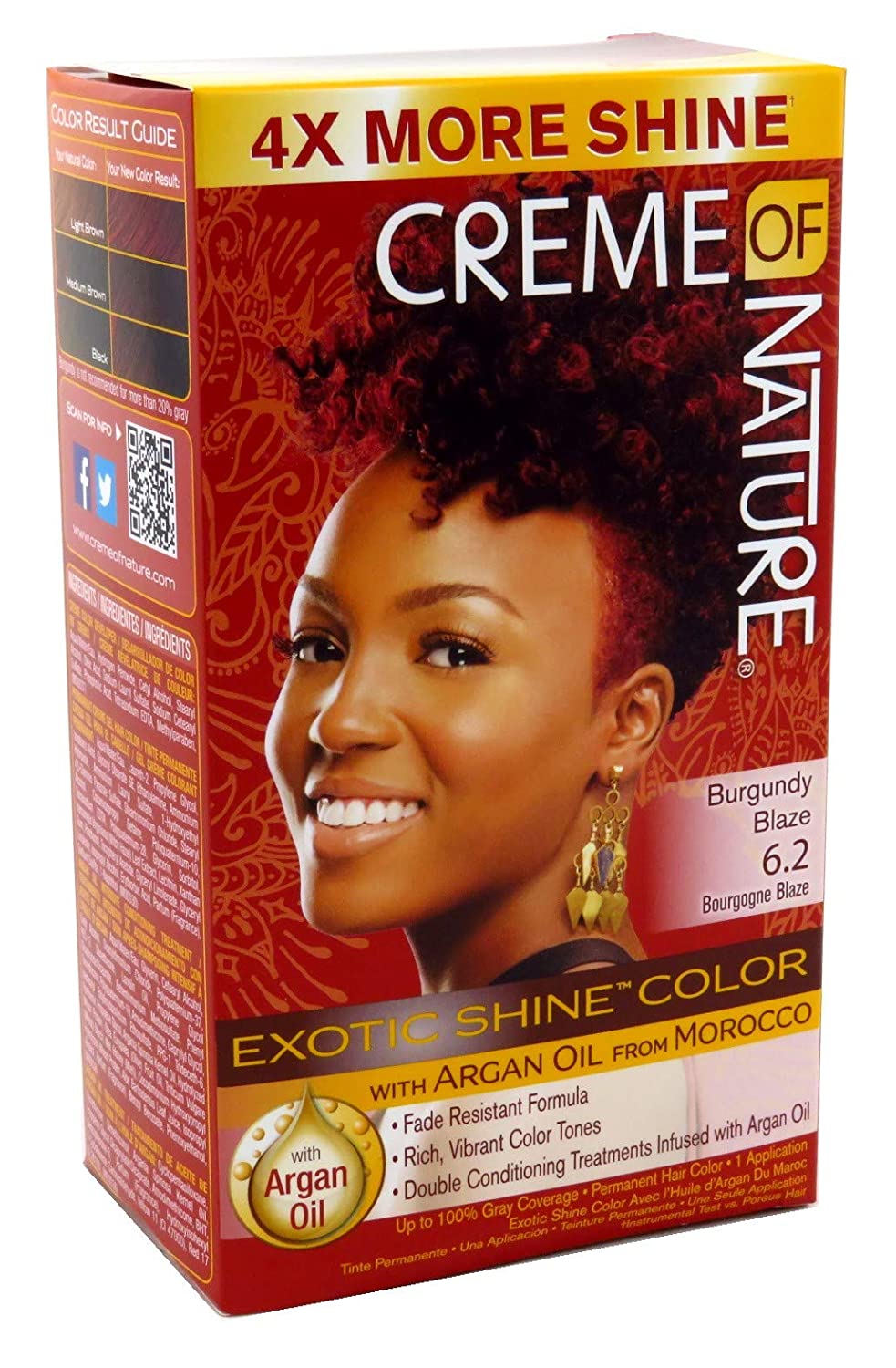 Creme Of Nature Exotic Shine Permanent Hair Dye With Argan Oil