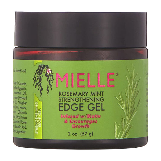 Mielle Organics Rosemary Mint Strengthening Edge Gel, Infused w/Biotin, 2 Ounces