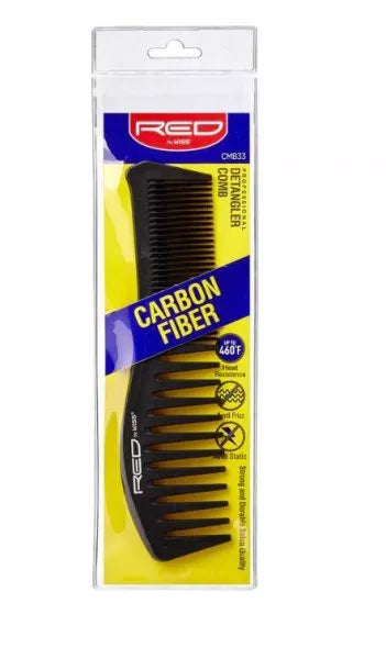 Red By Kiss Professional Carbon Fiber Detangler Comb Heat Resistance - Cmb33