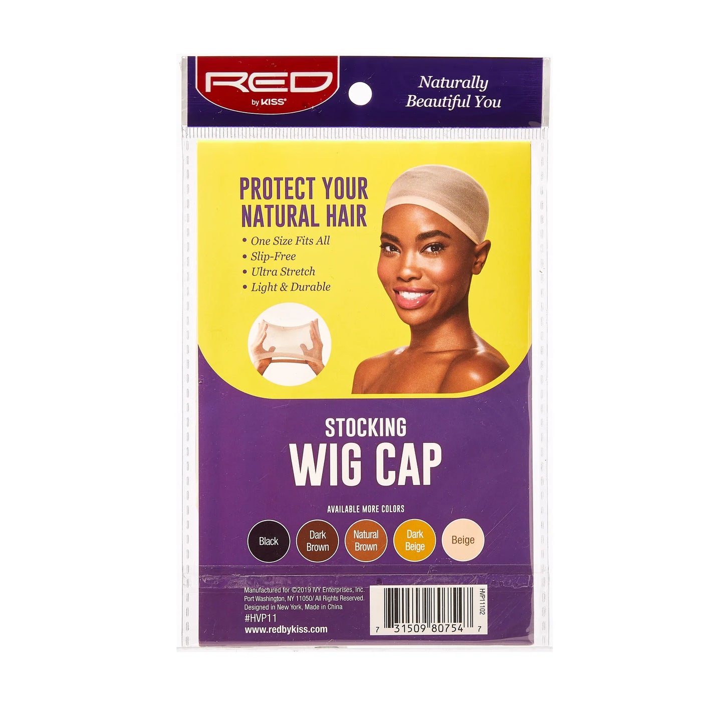 Red By Kiss Stocking Wig Cap (5 Pcs) - HVP11