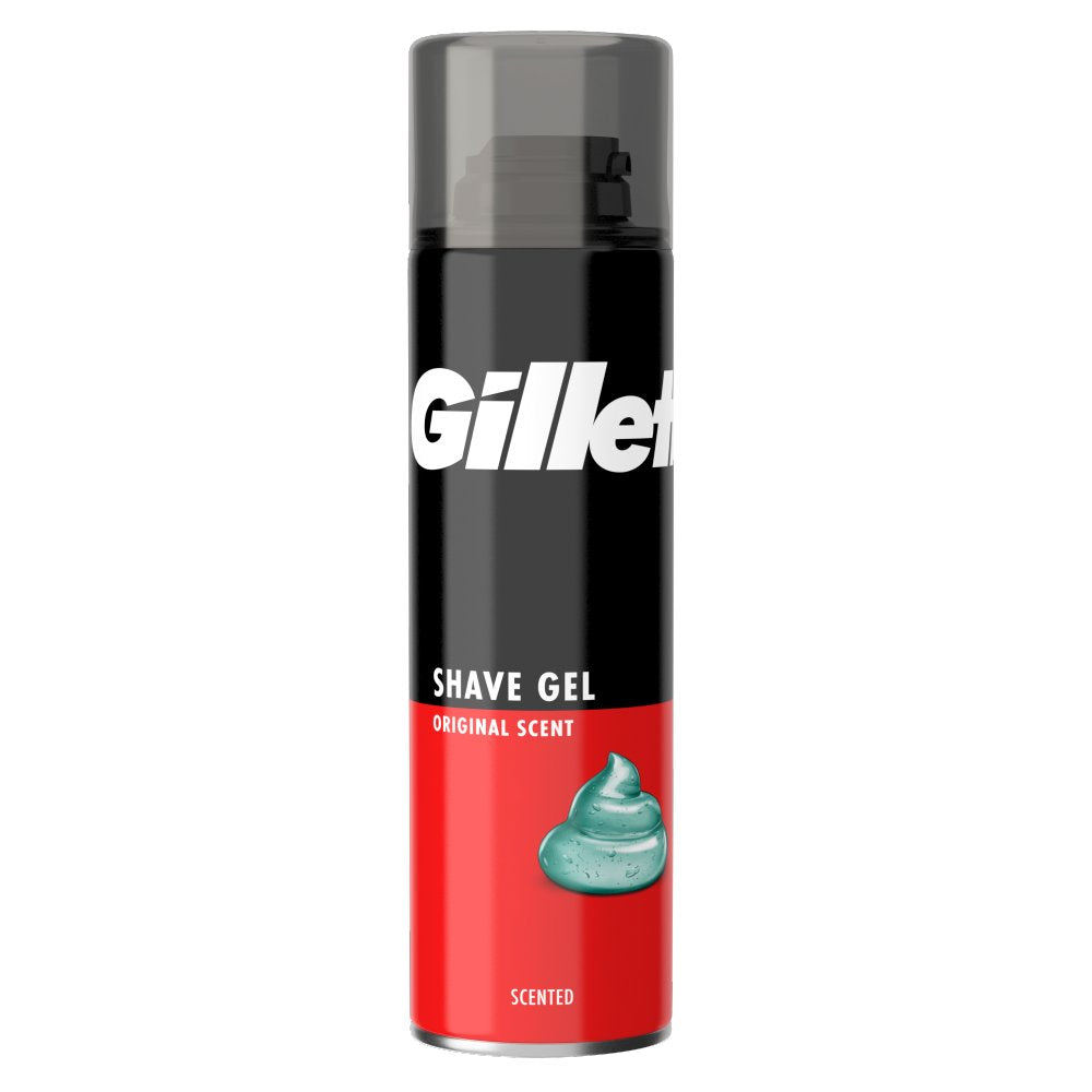 Gillette Classic Shave Gel with Original Scent, Quick & Easy Shave, 200ml