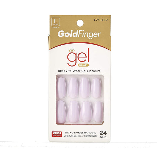 KISS GoldFinger Gel Glam Manicure Nails GFC07