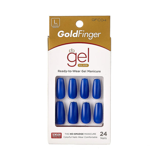 KISS GoldFinger Gel Glam Manicure Nails GFC04