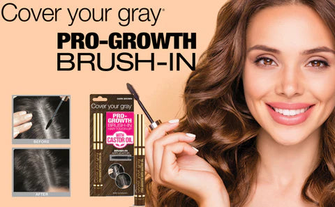 Cover Your Gray Pro-growth Brush-in Hair Touch-up With Castor Oil - Keep