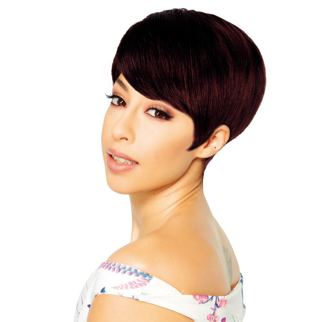 Sleek Human Hair Fashion Wig - Ane Wig