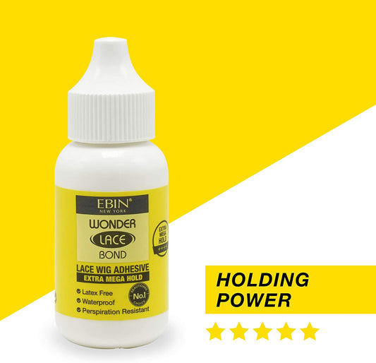 Ebin New York Wonder Bond Lace Wig Adhesive Extra Mega Hold 35ml