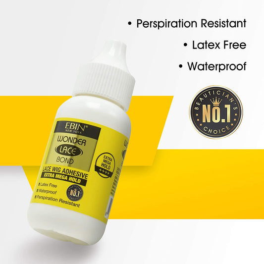 Ebin New York Wonder Bond Lace Wig Adhesive Extra Mega Hold 35ml