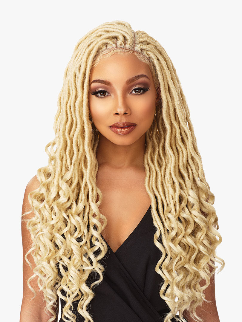 Sensationnel Cloud9 Ruwa 4x4 Swiss Braided Lace Front Wig - Goddess Locs