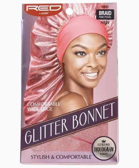 Red By Kiss Braid Glitter Bonnet - Available in 2 colors