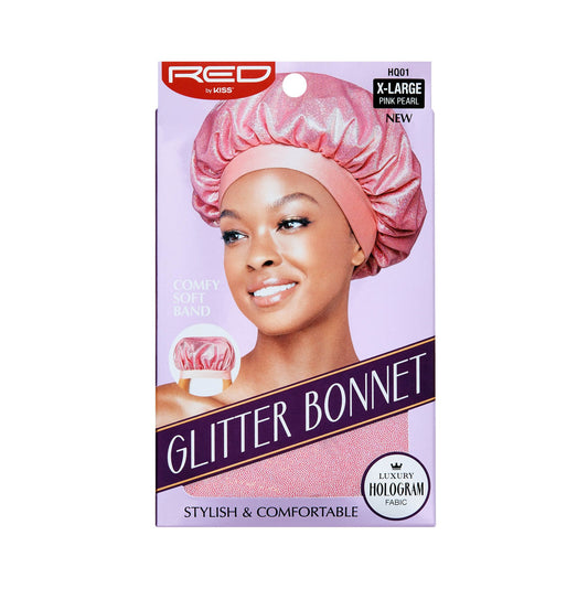 Red By Kiss Glitter Bonnet- Pink Pearl
