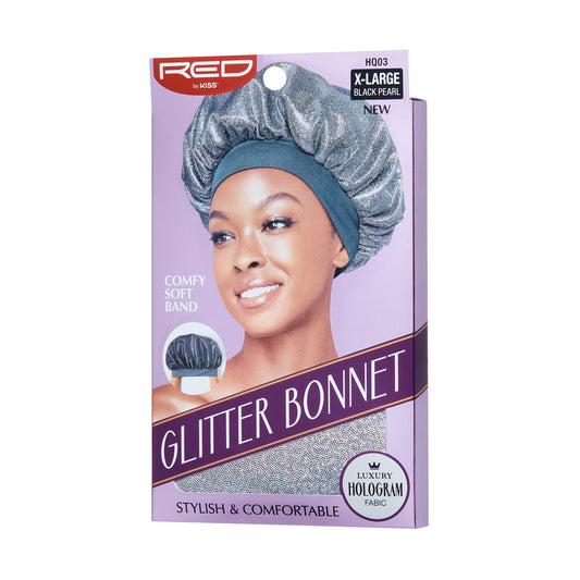 Red By Kiss Glitter Bonnet- Black Pearl HQ03