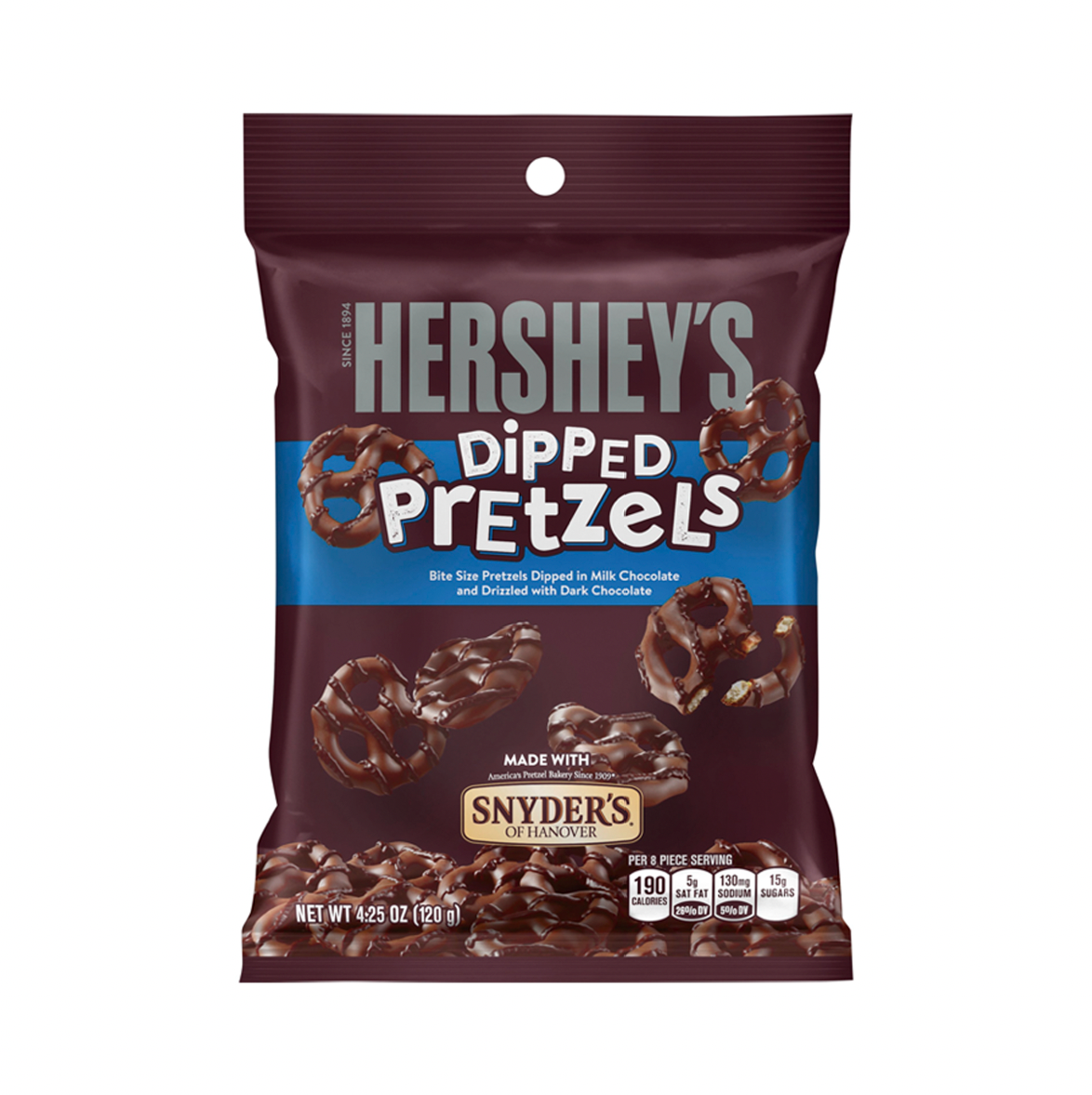 Hershey's Milk Chocolate Dipped Pretzels 120g