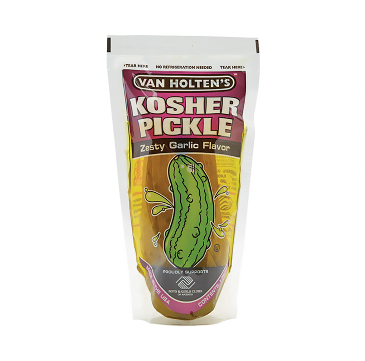 Van Holtens Large Pickle Kosher Garlic