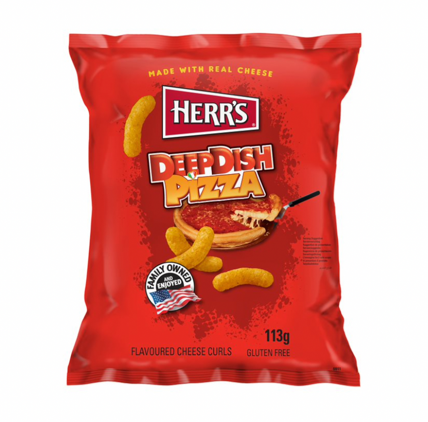 Herr's Deep Dish Pizza Curls 113g