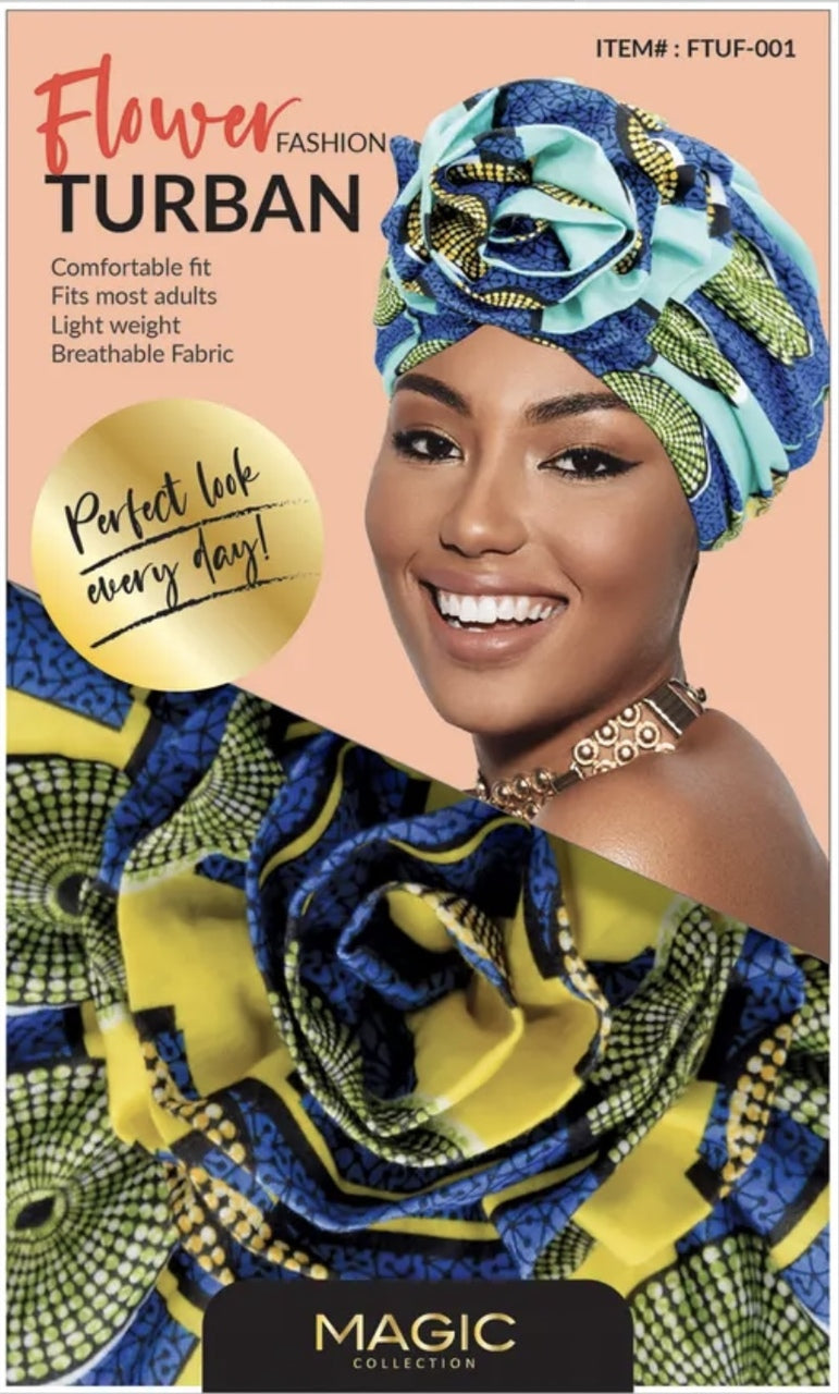 Magic Collection Fashion Turban - Flower