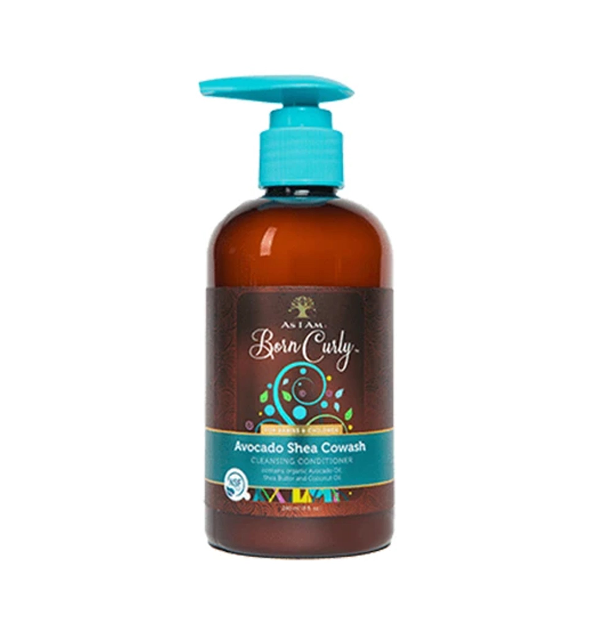 As I Am Born Curly  Avocado Shea Cowash Cleasing Conditioner 8 Oz