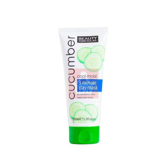 Beauty Formulas - Cucumber Cool Moist 3 Minute Clay Mask - 100ml