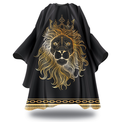 Black Ice Professional Barber Cape - Live Like a King #BVE009LIO