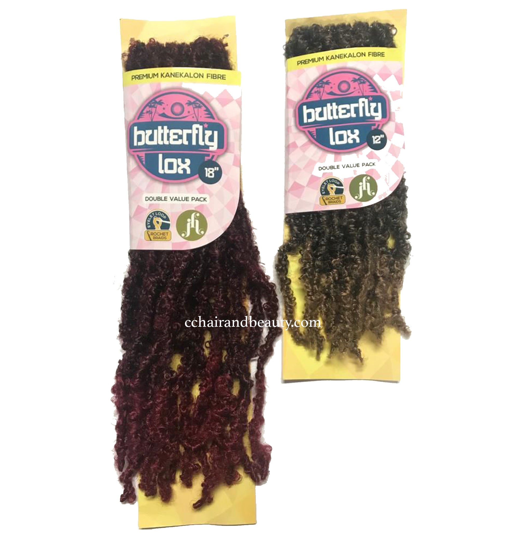 Jazzy Hair Crochet Braid Butterfly Lox 12"