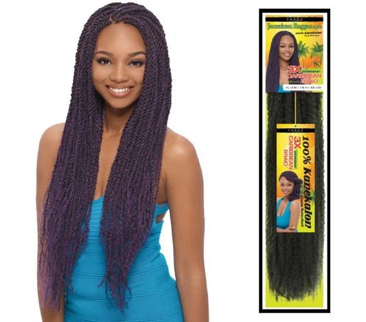 Janet Collection 3X Afro Twist Caribbean Braid 80"