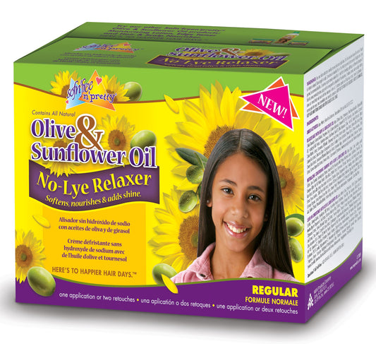 Sofn'Free N'Pretty Olive And Sunflower Oil No Lye Relaxer Regular