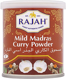 Rajah Mild Madras Curry Powder Tube 100G