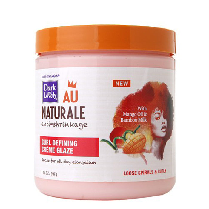 Dark and Lovely Au Naturale Anti-Shrinkage Curl Defining Crème Glaze 14.4oz