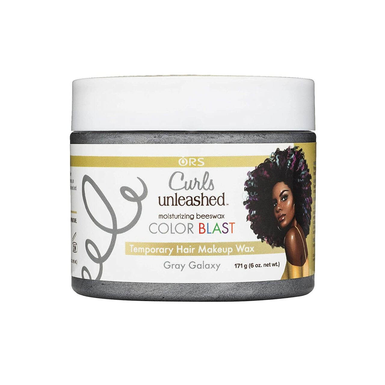 Organic Root Stimulator Color Blast Temporary Hair Makeup Wax - Gray Galaxy 6Oz
