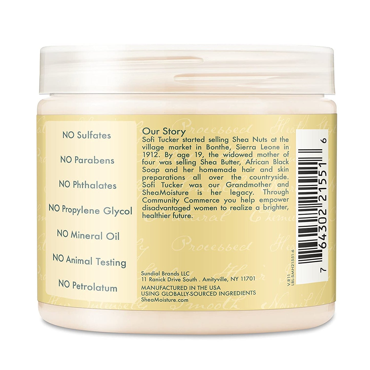 Shea Moisture Jamaican Black Castor Oil Strengthen, Grow & Restore Leave-In Conditioner 16Oz (454g)