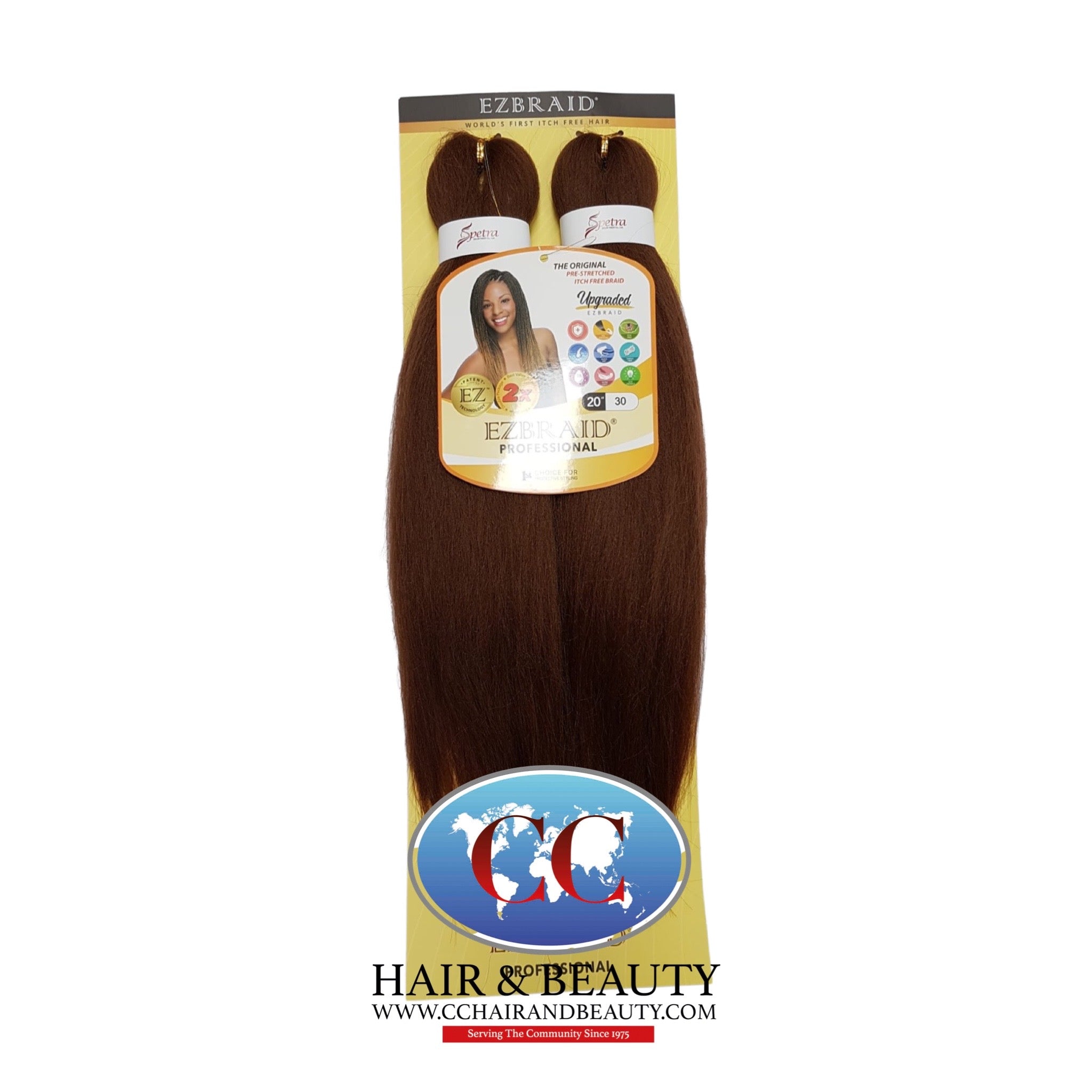 Spetra EZ Braid Pre-Stretched Braiding Hair - 20" x 2 Bundles