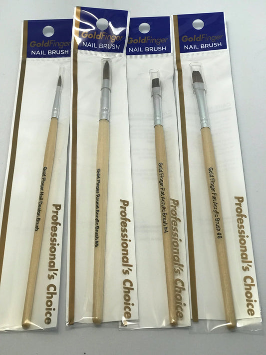 Gold Finger Nail Brushes