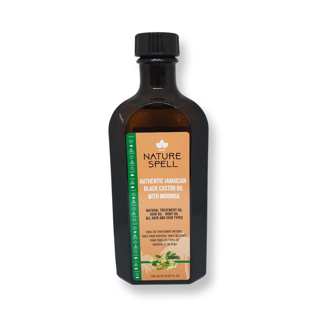 Nature Spell Authentic Jamaican Black Castor Oil With Moringa 150Ml