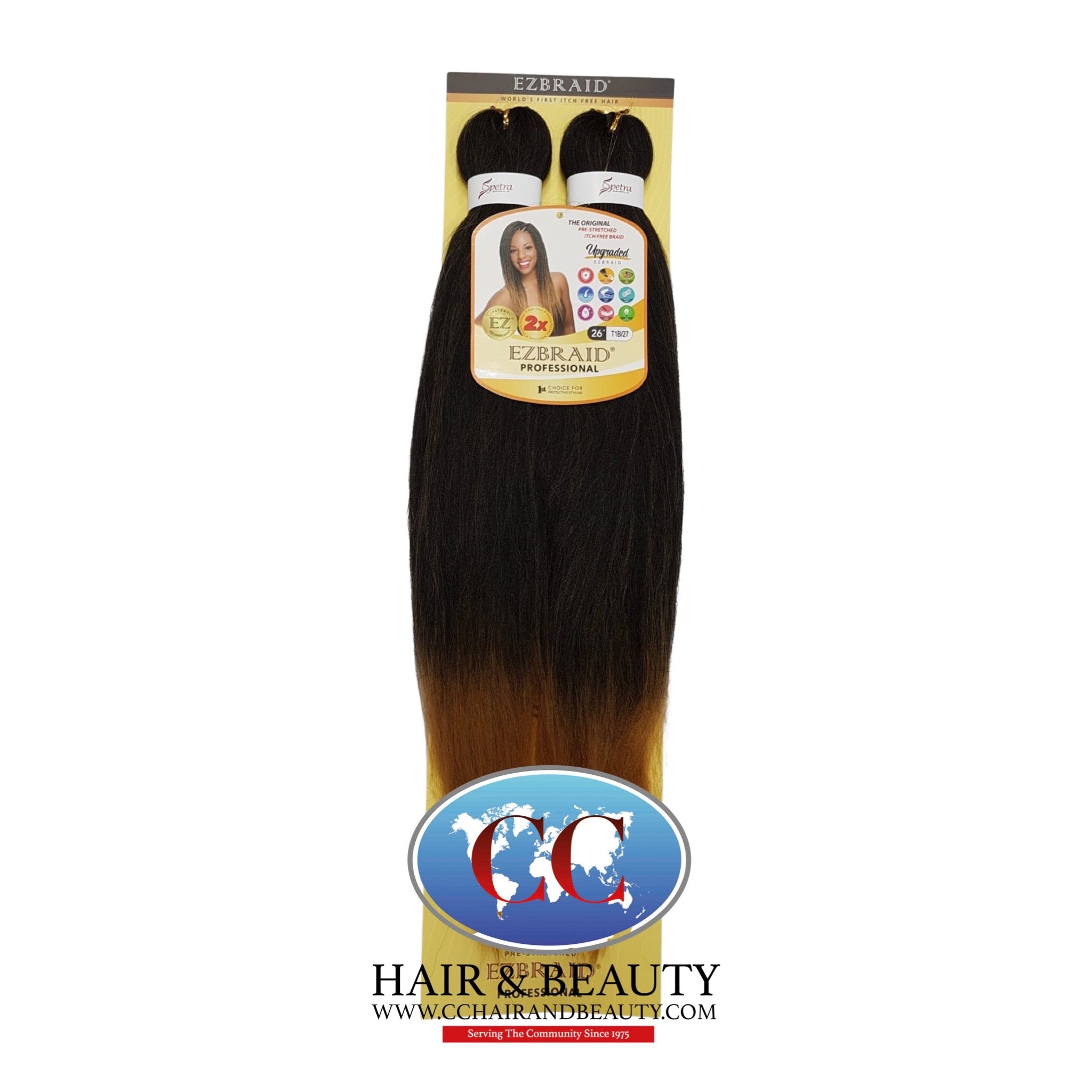 Spetra Ez Braid Pre-Stretched Braiding Hair - 26" x 2 Bundles