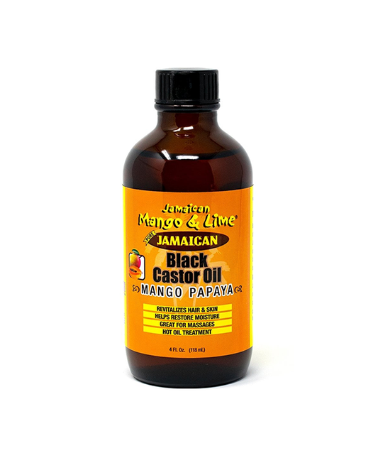 Jamaican Mango & Lime Black Castor Oil - mango Papaya - 4oz