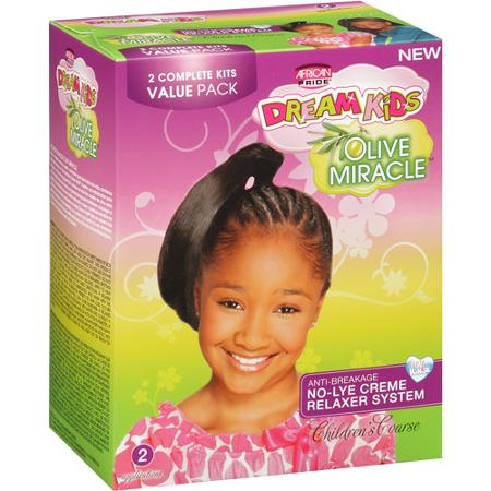 African Pride Dream Kids Olive Miracle Creme Relaxer 2 Applications