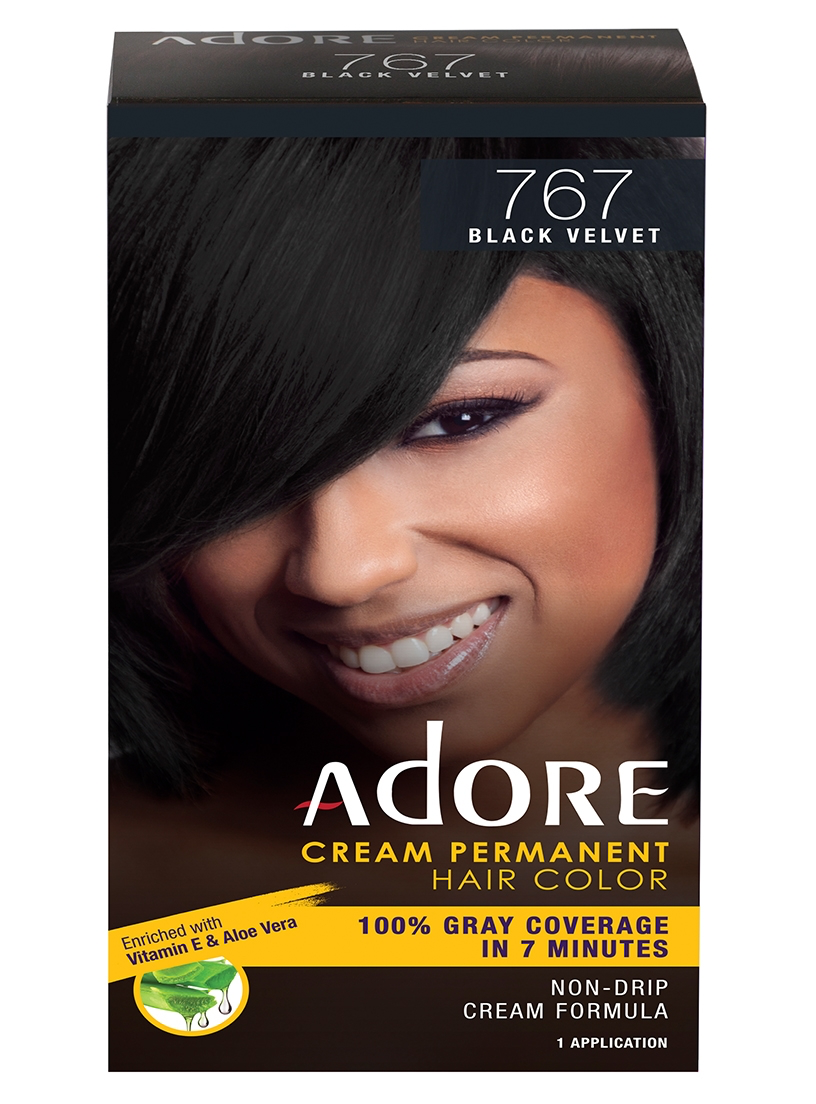 Adore Cream Permanent Hair Color 100% Gray Coverage In 7 Minutes Vitamin & Aloe