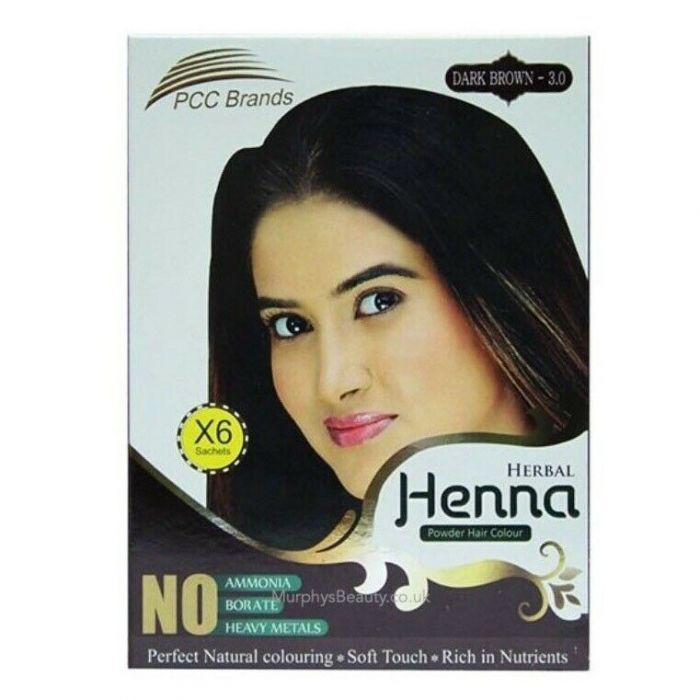 Pcc Brands Herbal Henna Powder Hair Colour 6 Sachets