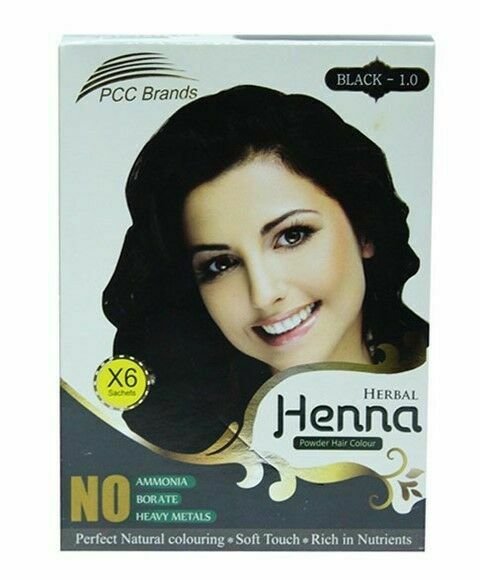 Pcc Brands Herbal Henna Powder Hair Colour 6 Sachets